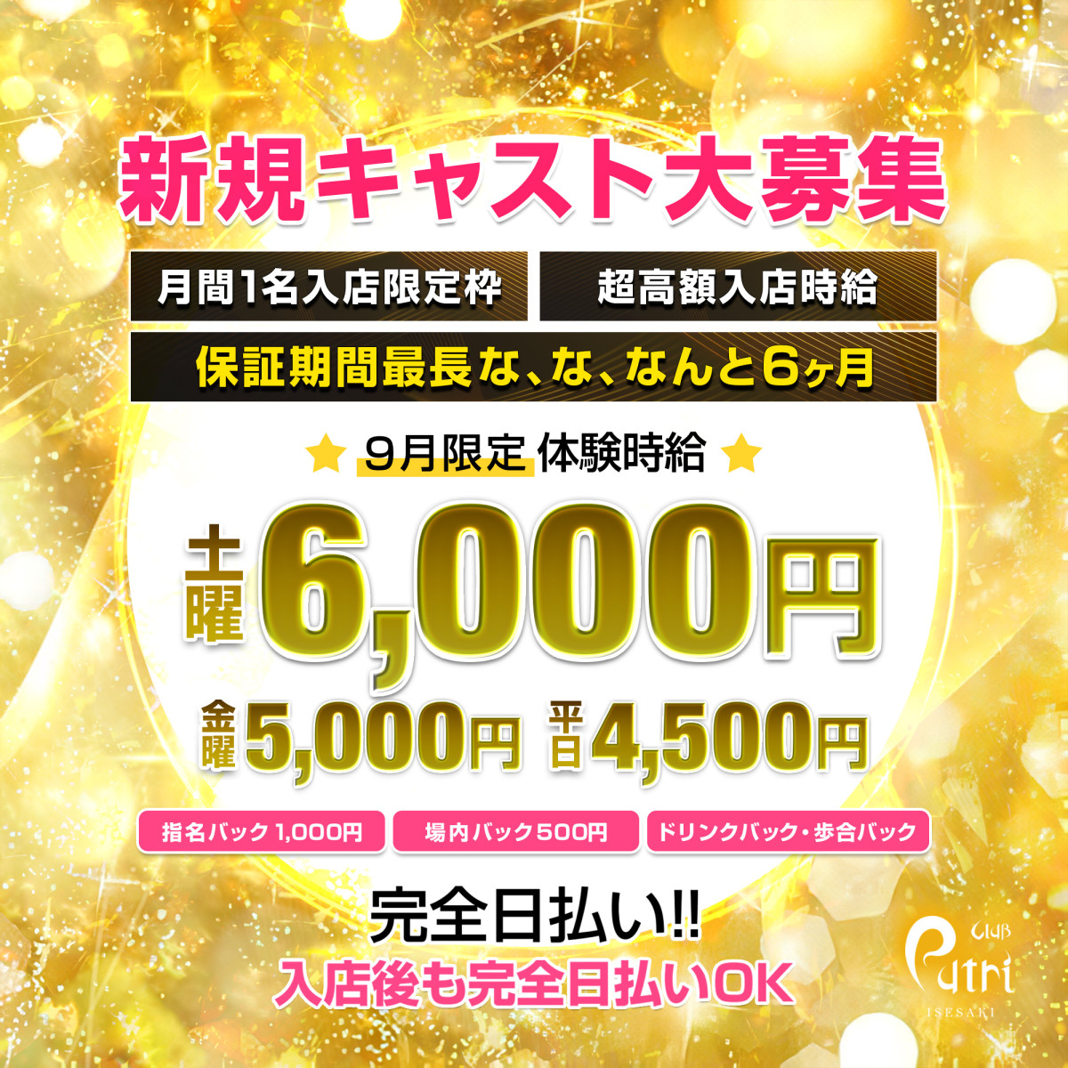 1番目のニュース記事「新規キャスト大募集の画像