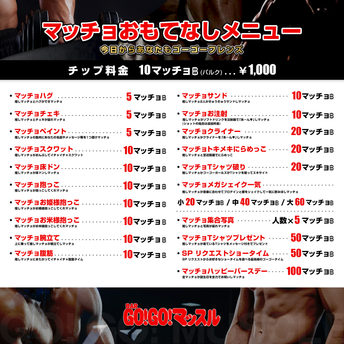 4番目のニュース記事「マッチョおもてなしメニューの画像