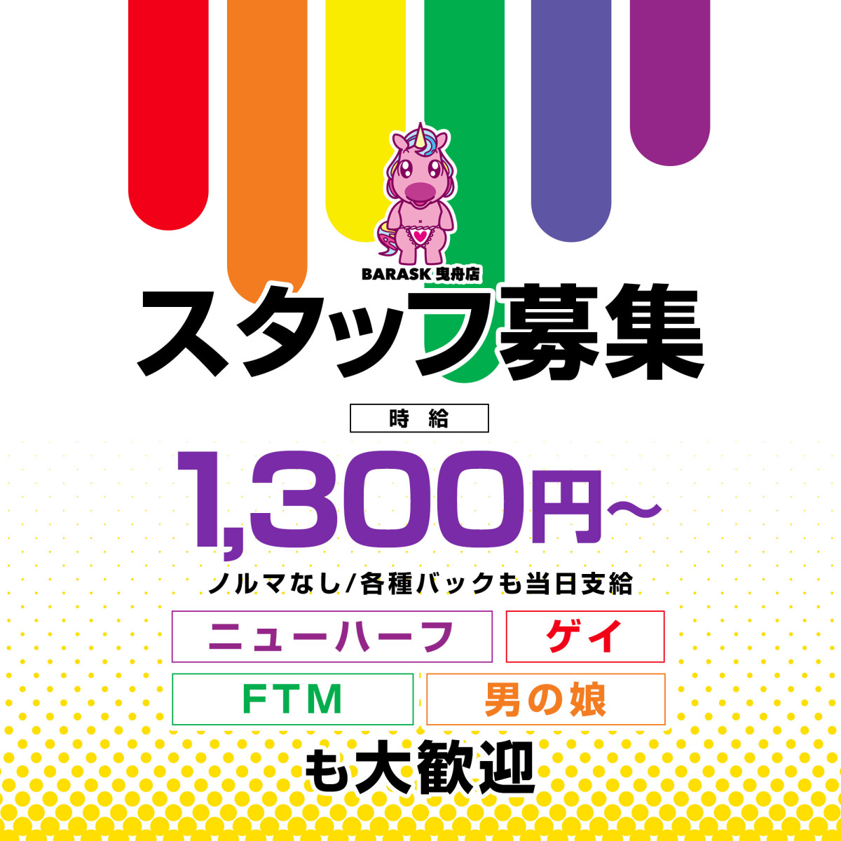 1番目のニュース記事「スタッフ募集の画像