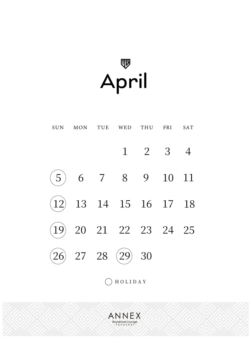 1番目のニュース記事「4月カレンダーの画像